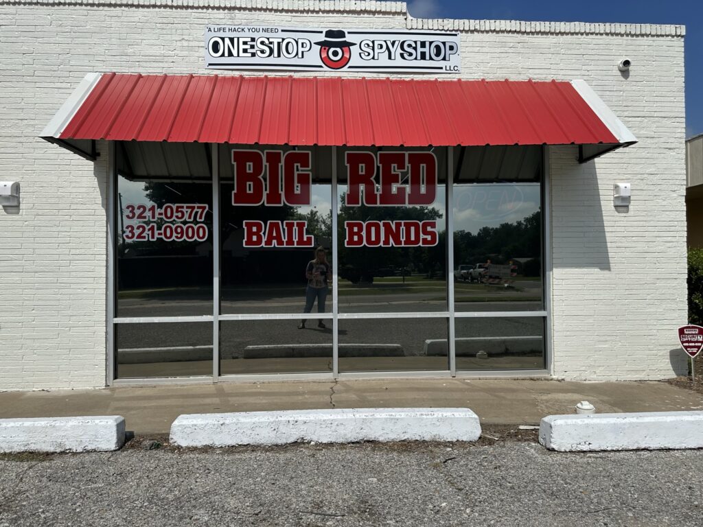 Photo of Big Red Bail Bonds office, cleveland county.